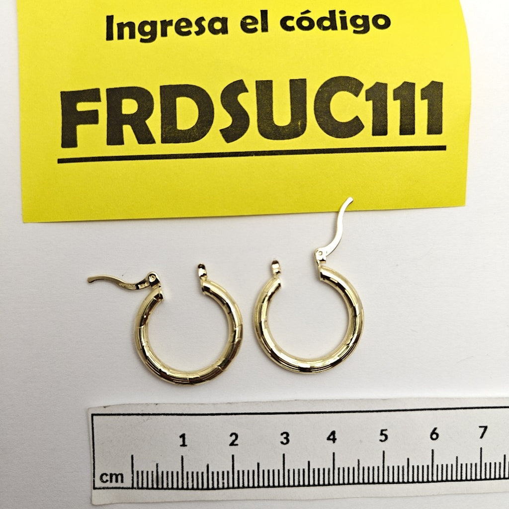 ARETES ARRACADAS 14K 2.7 GR (NUEVO)