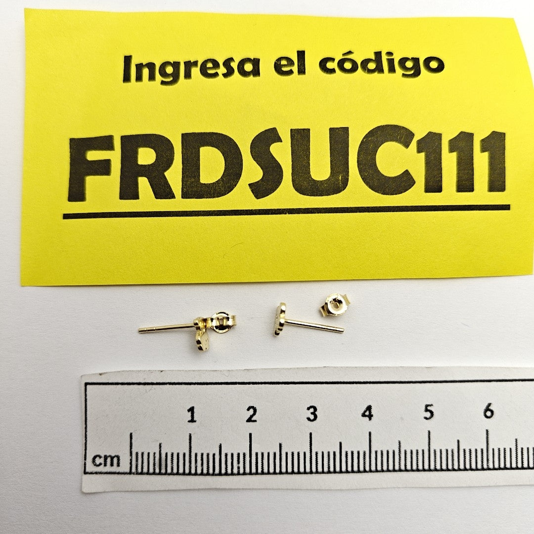 BROQUELES ORO 14K 0.8 (NUEVO)