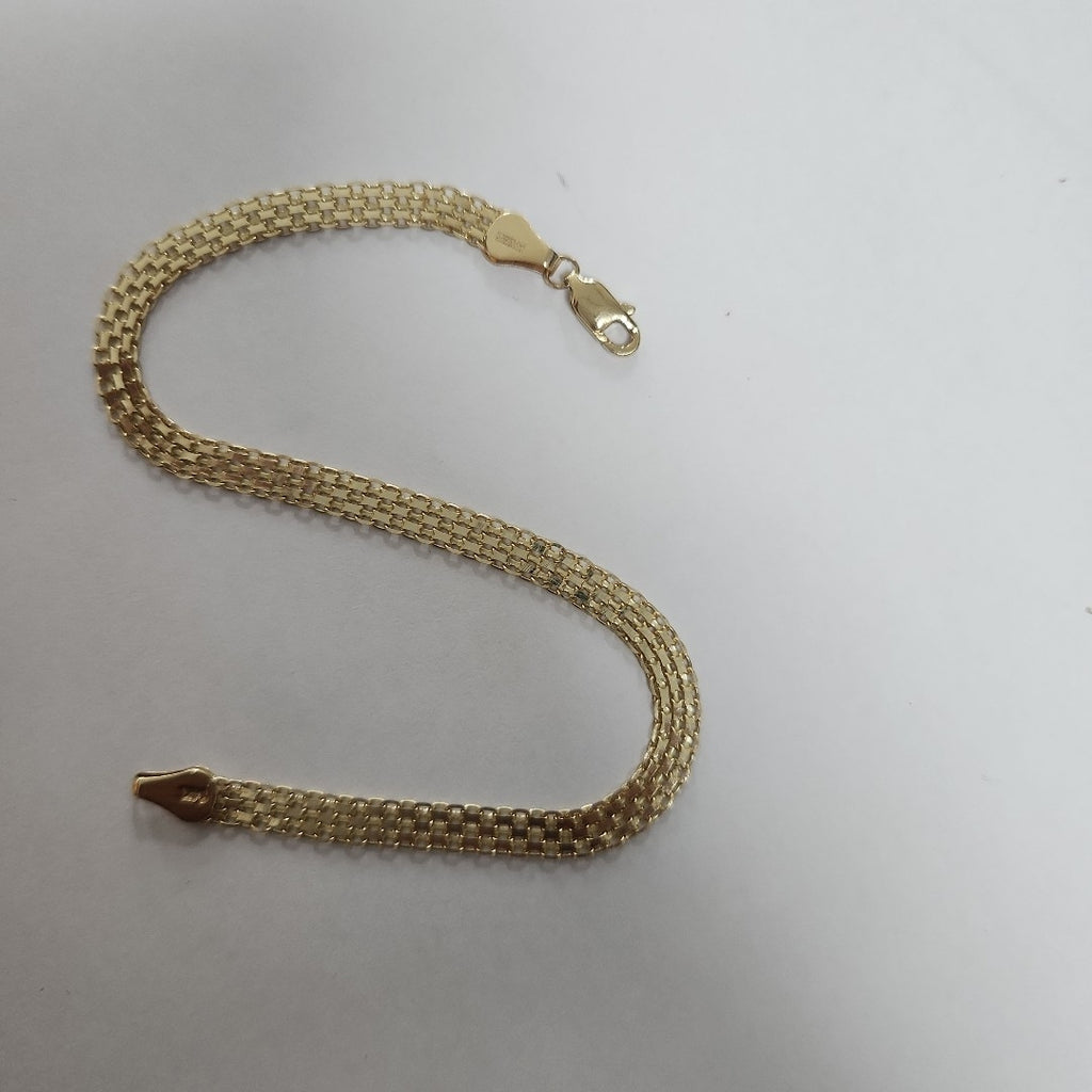 PULSERA ESPECIAL 14K 21 CM 5 GR (NUEVO)