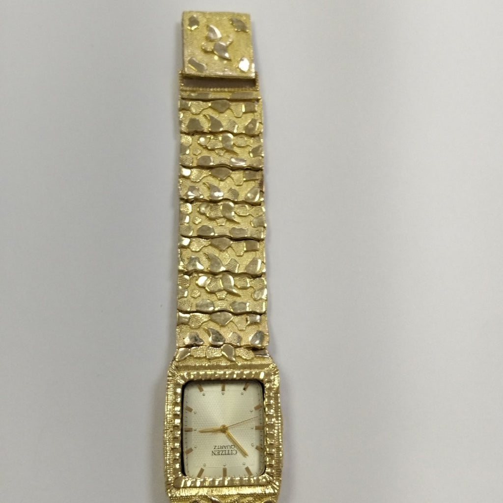 RELOJ CAJA ACERO PULSO ORO ORO 10 K 58.9 GRMS (SEMINUEVO)