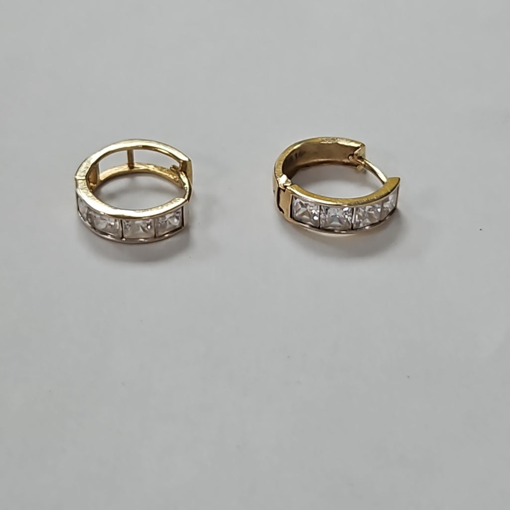 ARRACADAS PAR ORO 14 K 1,60 GRMS (SEMINUEVO)