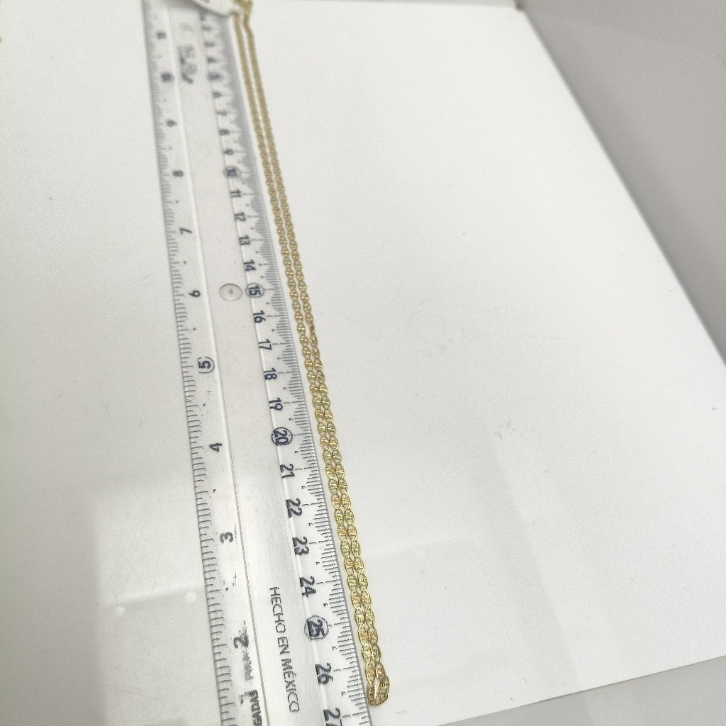 CADENAS TEJIDO GUCHI ORO 10K 55 CM 2.9 GR (NUEVO)