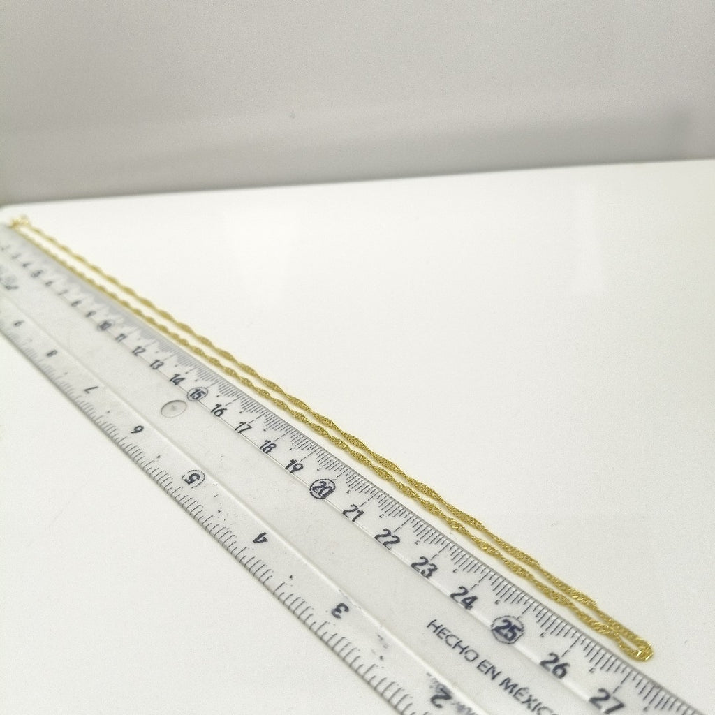 CADENA MEDIO TORZAL 10K 55 CM 2.5 GR (NUEVO)