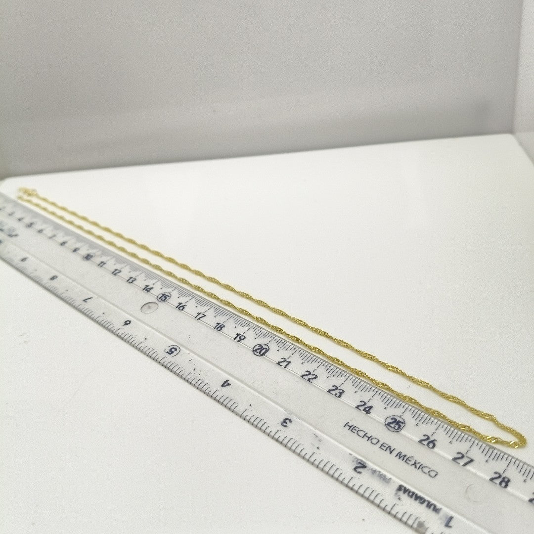 CADENA MEDIO TORZAL 10K 55 CM 2.5 GR (NUEVO)
