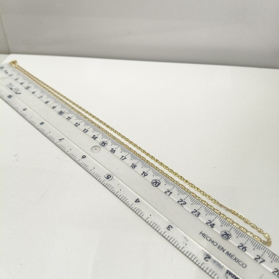 CADENAS TEJIDO GUCHI ORO 10K 55 CM 2.9 GR (NUEVO)