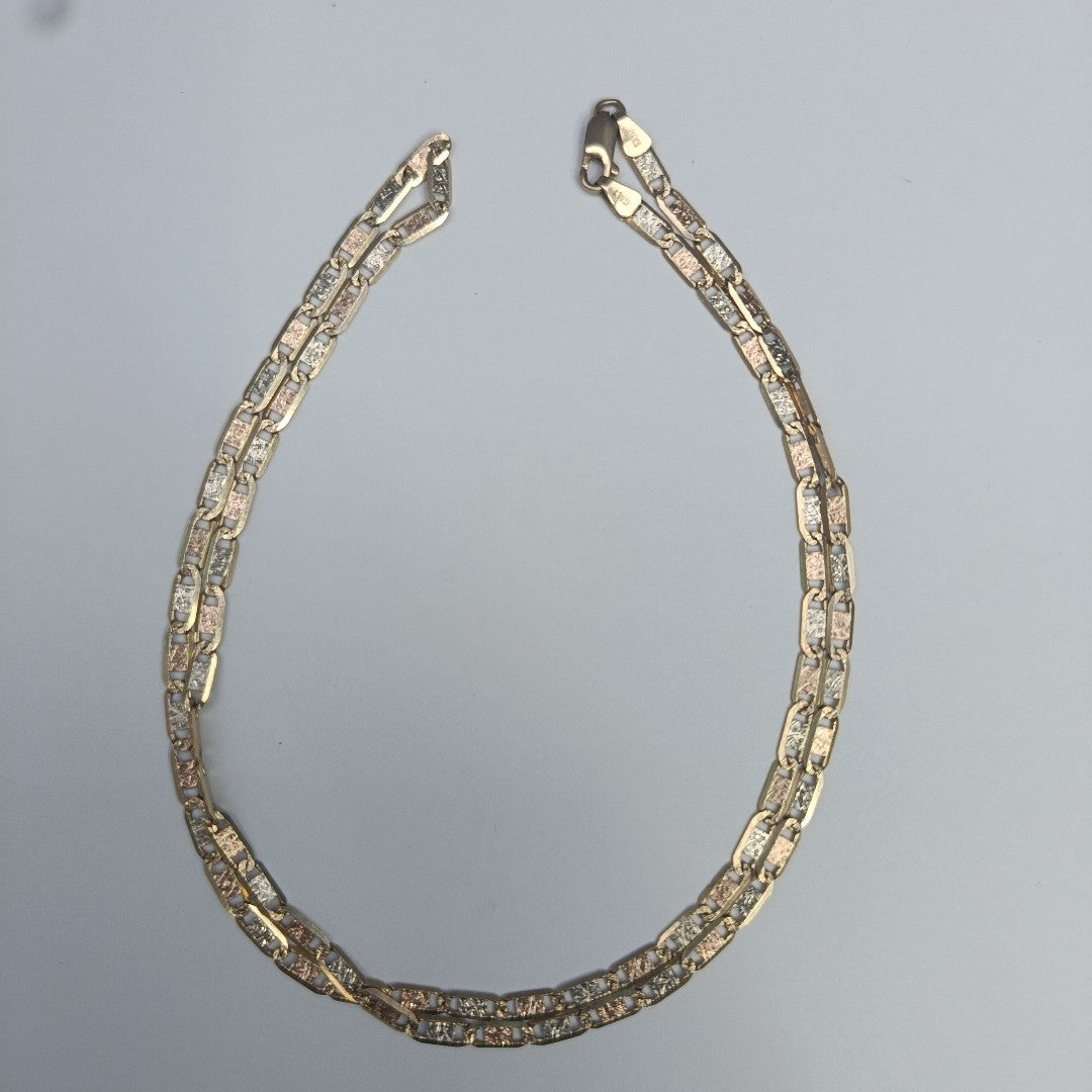 CADENA ORO,ORO COMBINADO 14 K 14,00 GRMS (SEMINUEVO)