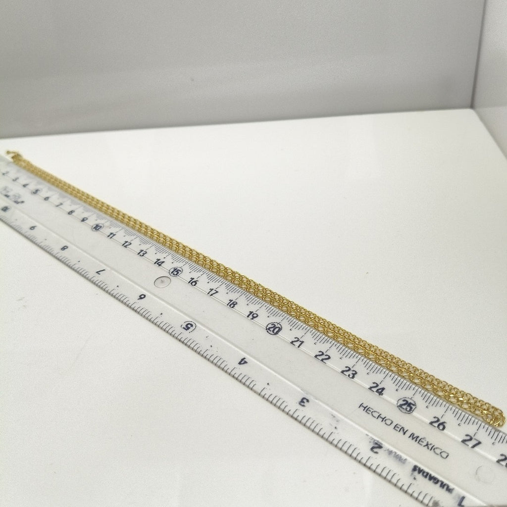 CADENA ESLABON DOBLE 10K 55 CM 4.5 GR (NUEVO)