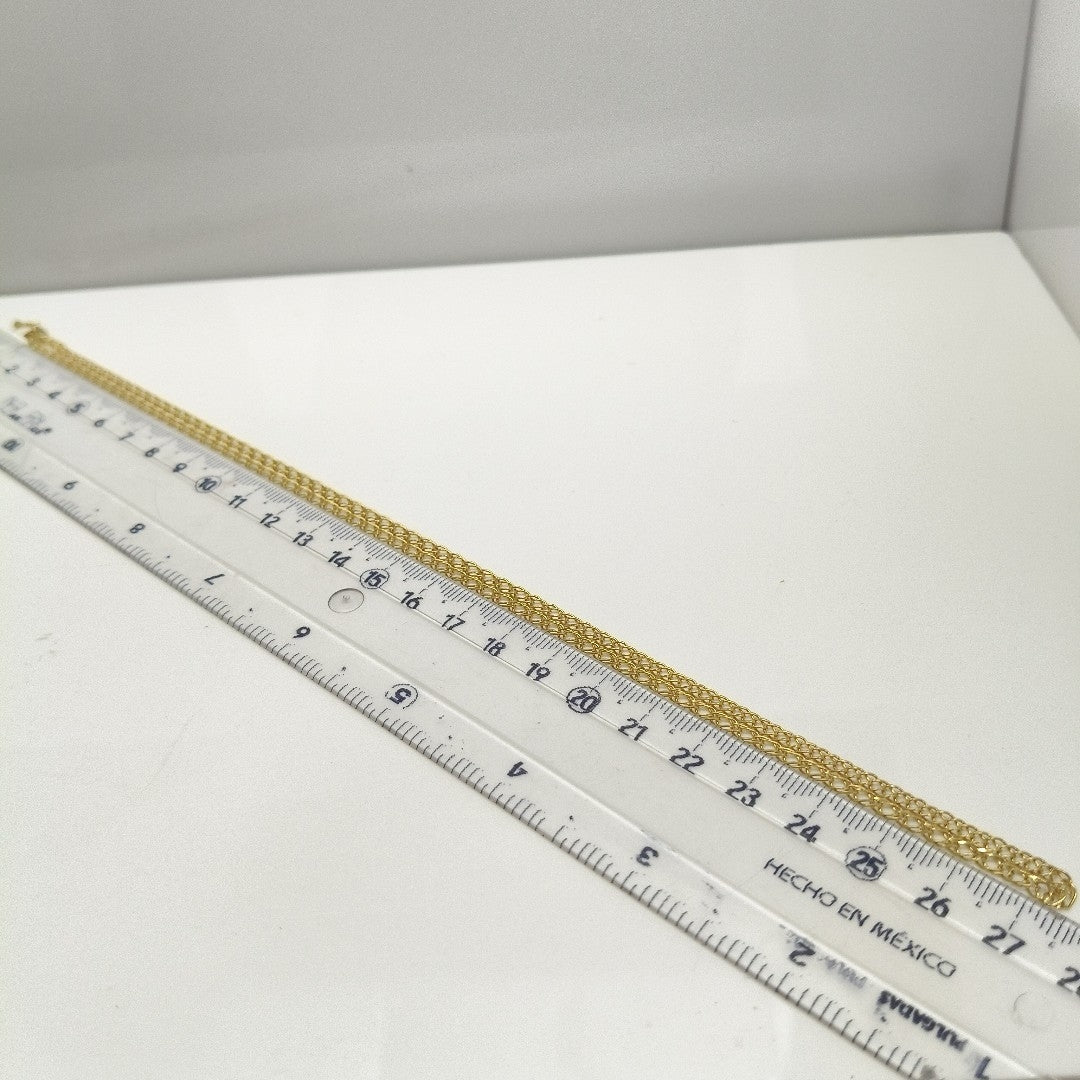 CADENA ESLABON DOBLE 10K 55 CM 4.5 GR (NUEVO)