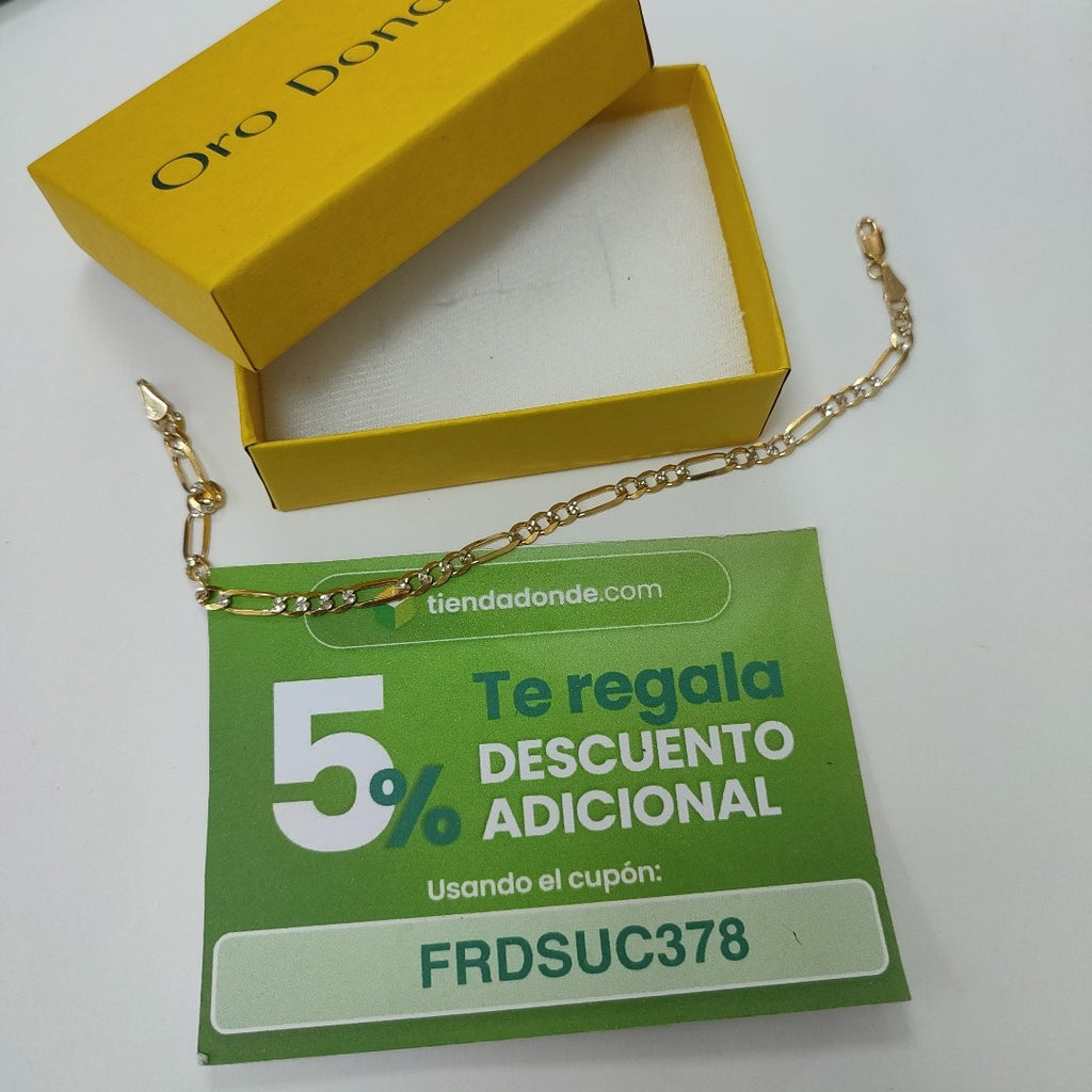 PULSERA 3X1 14K 21 CM 4.5 GR (NUEVO)