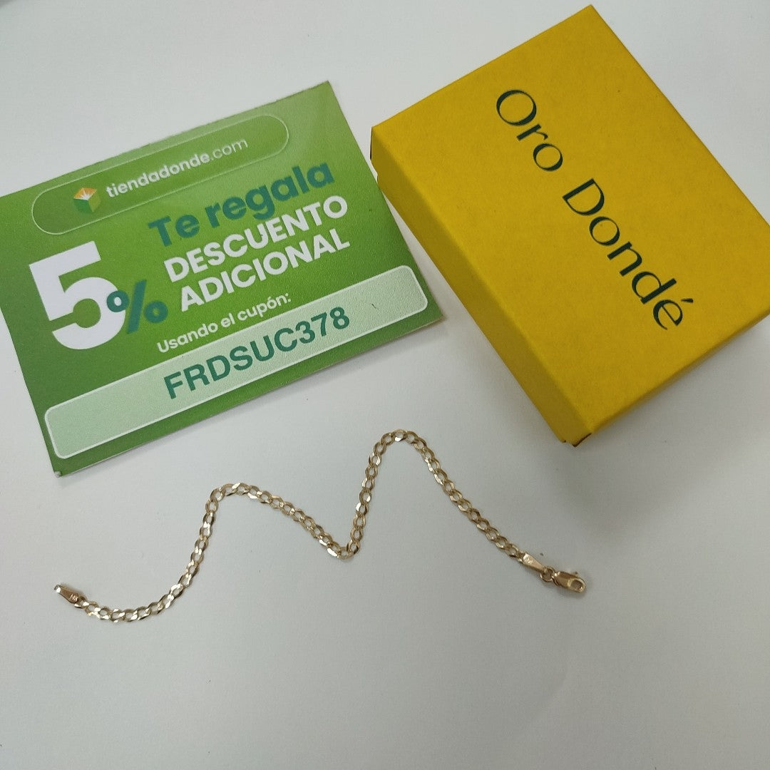 PULSERA BARBADA 14K 18 CM 1.9 GR (NUEVO)