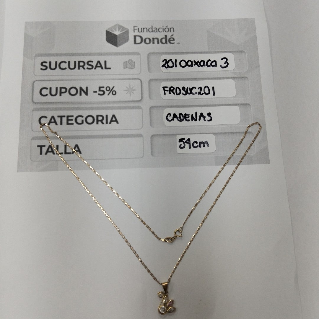 CADENA,DIJE ORO 10 K 2,70 GRMS (SEMINUEVO)