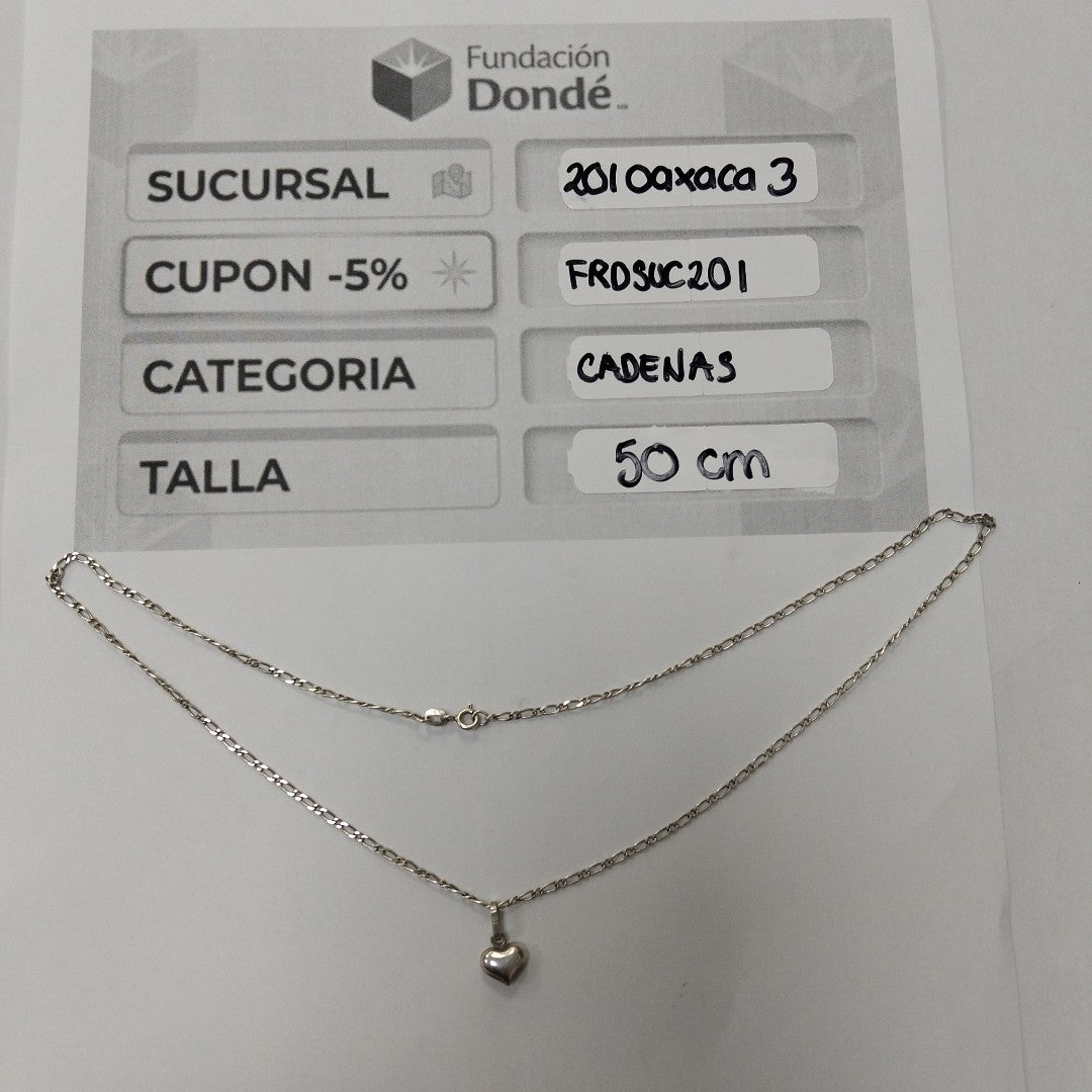 CADENA,DIJE PLATA 4,00 GRMS (SEMINUEVO)