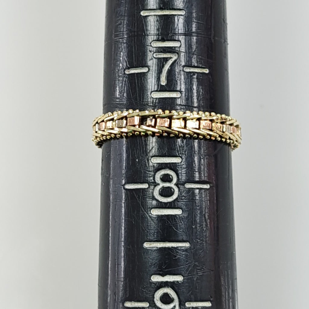 ANILLITO ORO COMBINADO 14 K 1.8 GRMS (SEMINUEVO)