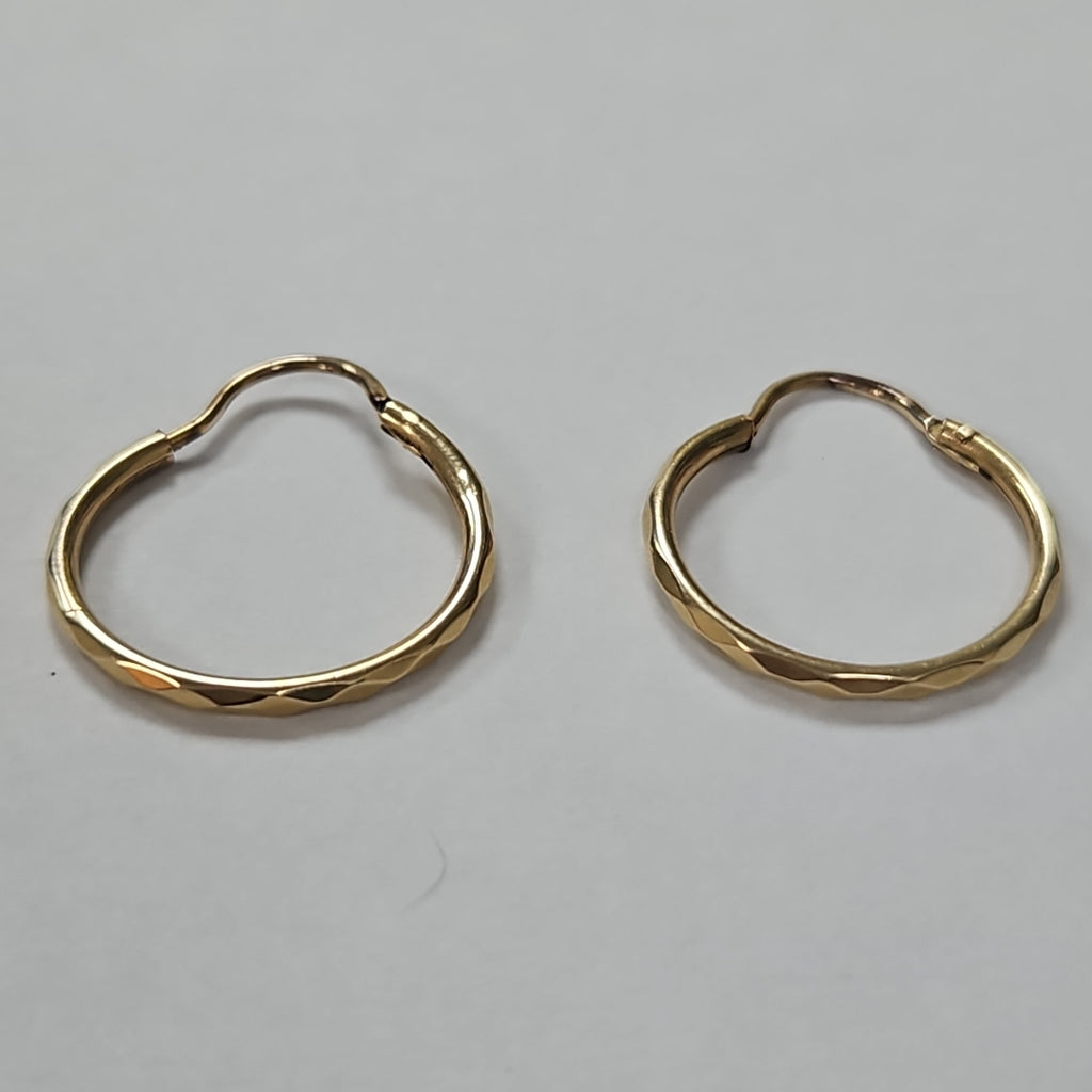 ARRACADAS PAR ORO 14 K 1.1 GRMS (SEMINUEVO)