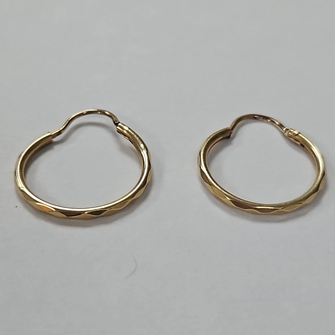 ARRACADAS PAR ORO 14 K 1.1 GRMS (SEMINUEVO)
