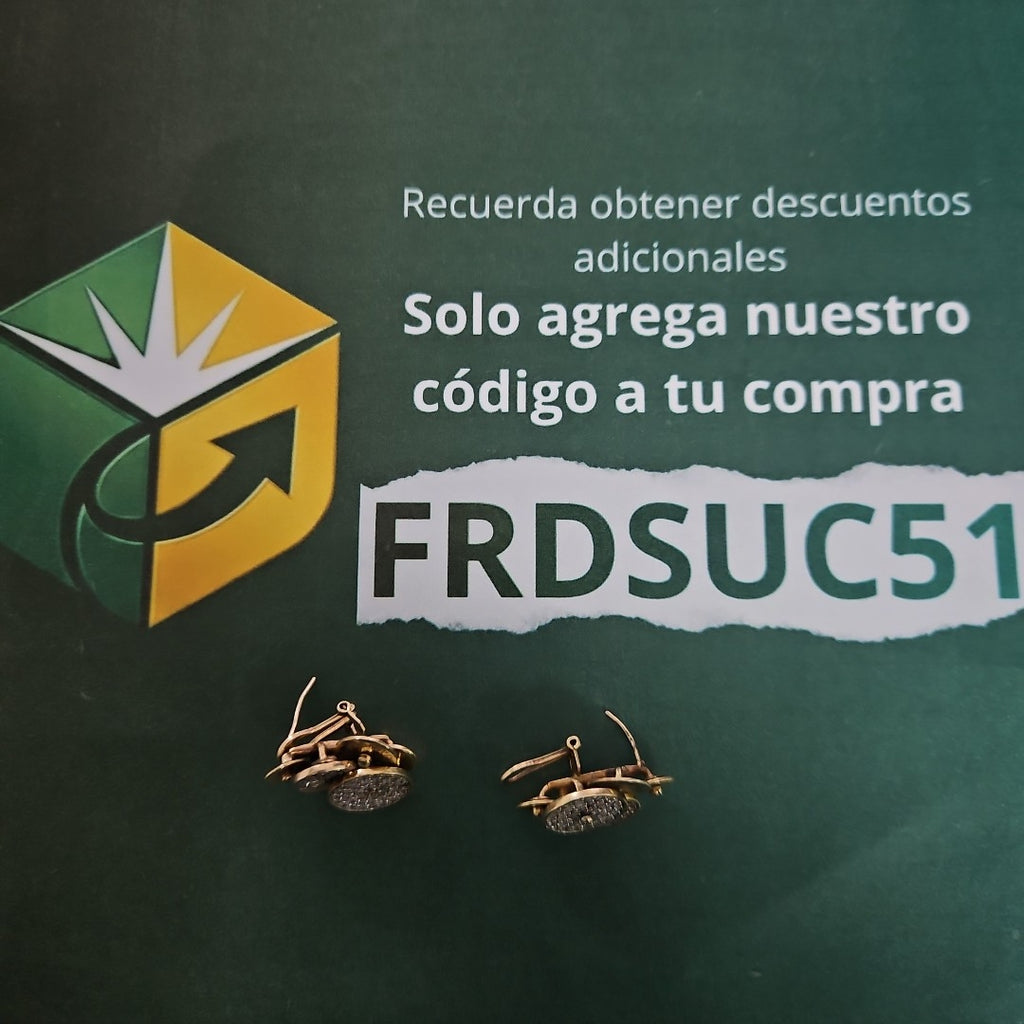 ARETES PAR ORO 10 K 11,90 GRMS (SEMINUEVO)