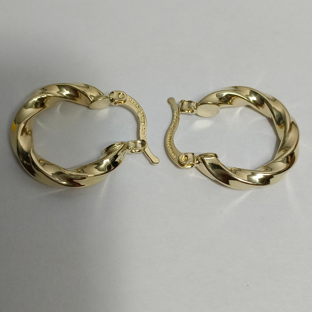 ARETES ARRACADA TORZAL 14K 1.8 GR (NUEVO)