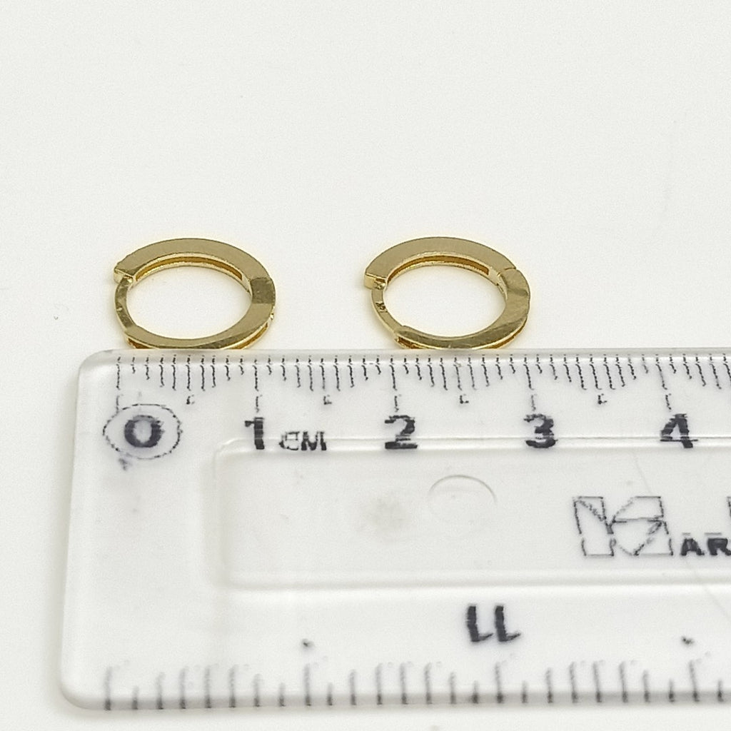 ARETES ARRACADAS CON CIRCONIAS 14K 1.2 GR (NUEVO)