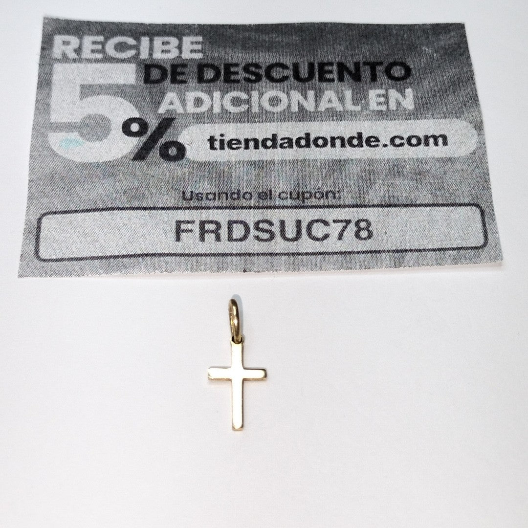 CRUZ, DIJE ORO 14 K 0.5 GRMS (SEMINUEVO)