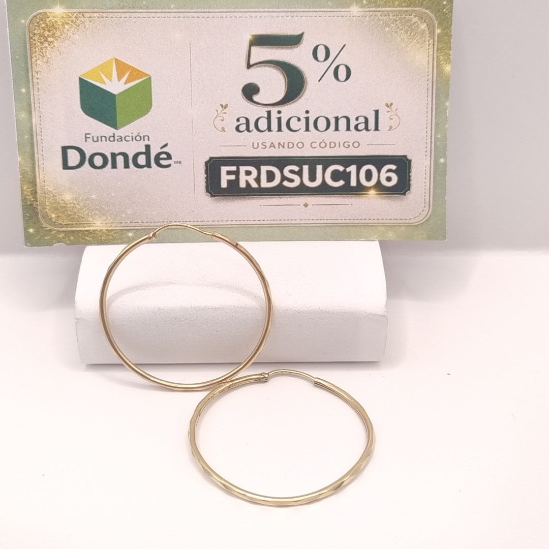 ARRACADAS PAR ORO 8 K 1,60 GRMS (SEMINUEVO)