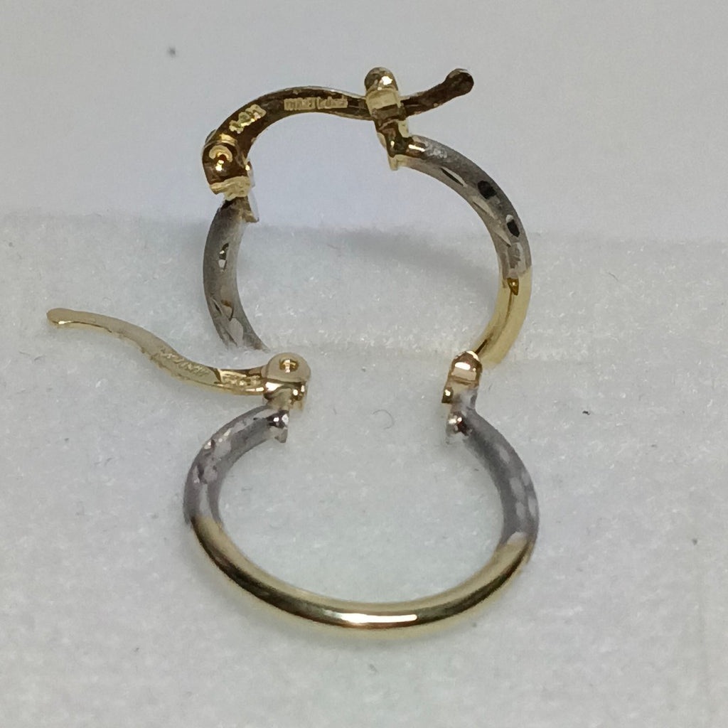 ARETES ARRACADAS COMBINADAS 14K 1.1 GR (NUEVO)