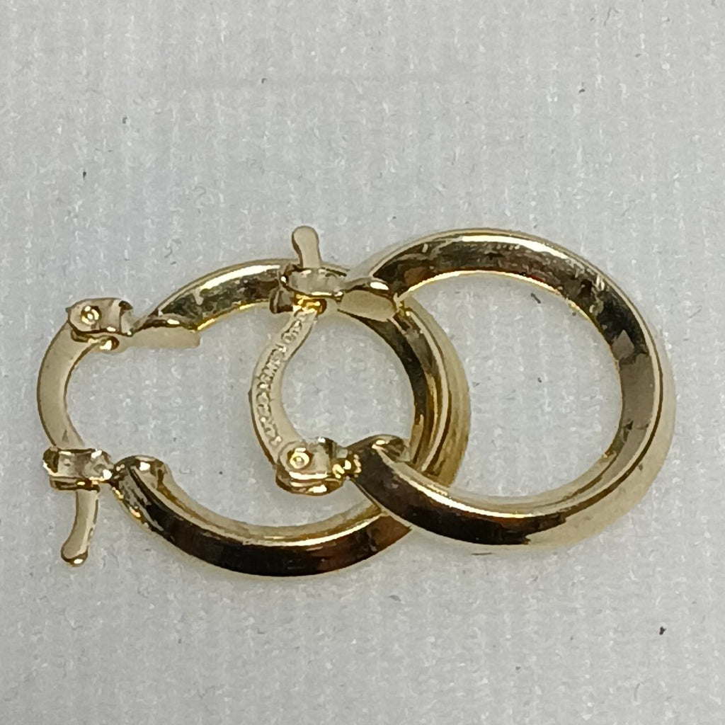 ARETES ARRACADAS CON CIRCONIAS 14K 2.4 GR (NUEVO)