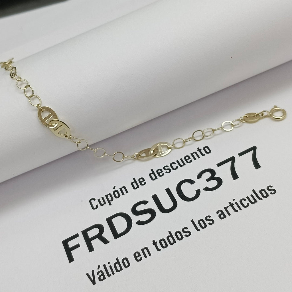 PULSERA ESPECIAL 14K 18 CM 1.5 GR (NUEVO)