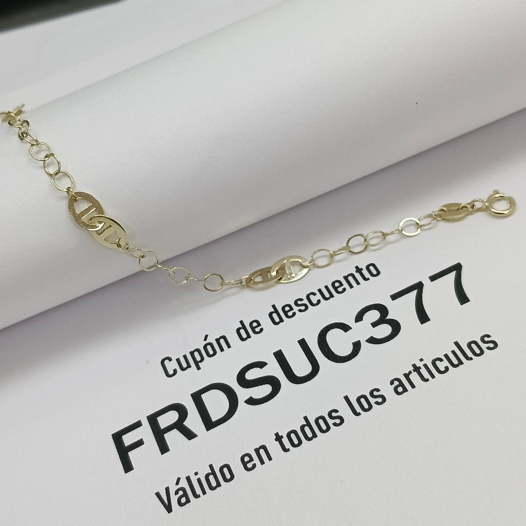 PULSERA ESPECIAL 14K 18 CM 1.5 GR (NUEVO)