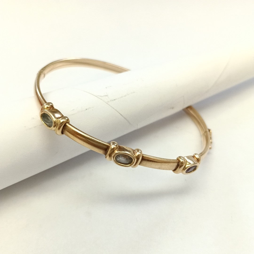PULSERA RIGIDA ORO, ORO COMBINADO 14 K 7.5 GRMS (SEMINUEVO)