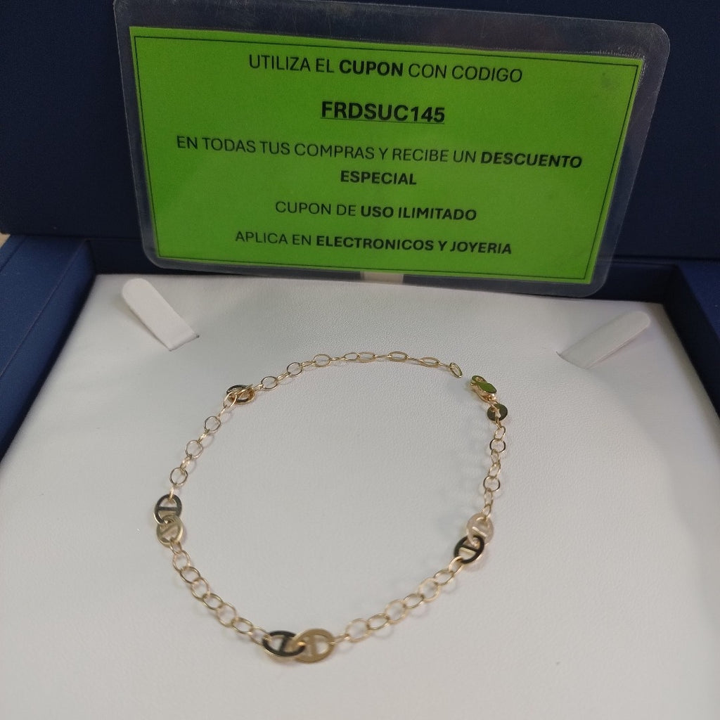 PULSERA ESPECIAL 14K 21 CM 1.8 GR (NUEVO)