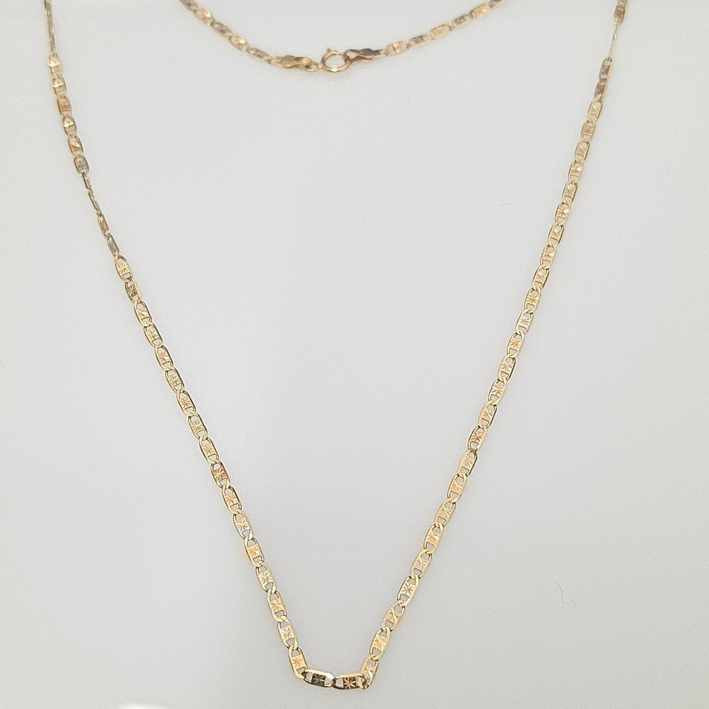 CADENA ORO COMBINADO 14 K 3,20 GRMS (SEMINUEVO)