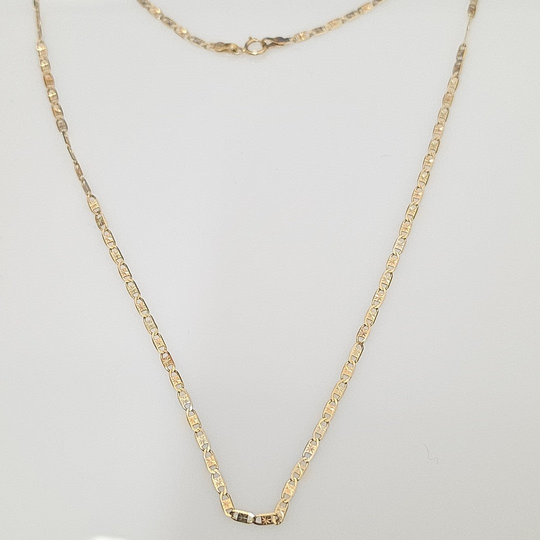 CADENA ORO COMBINADO 14 K 3,20 GRMS (SEMINUEVO)