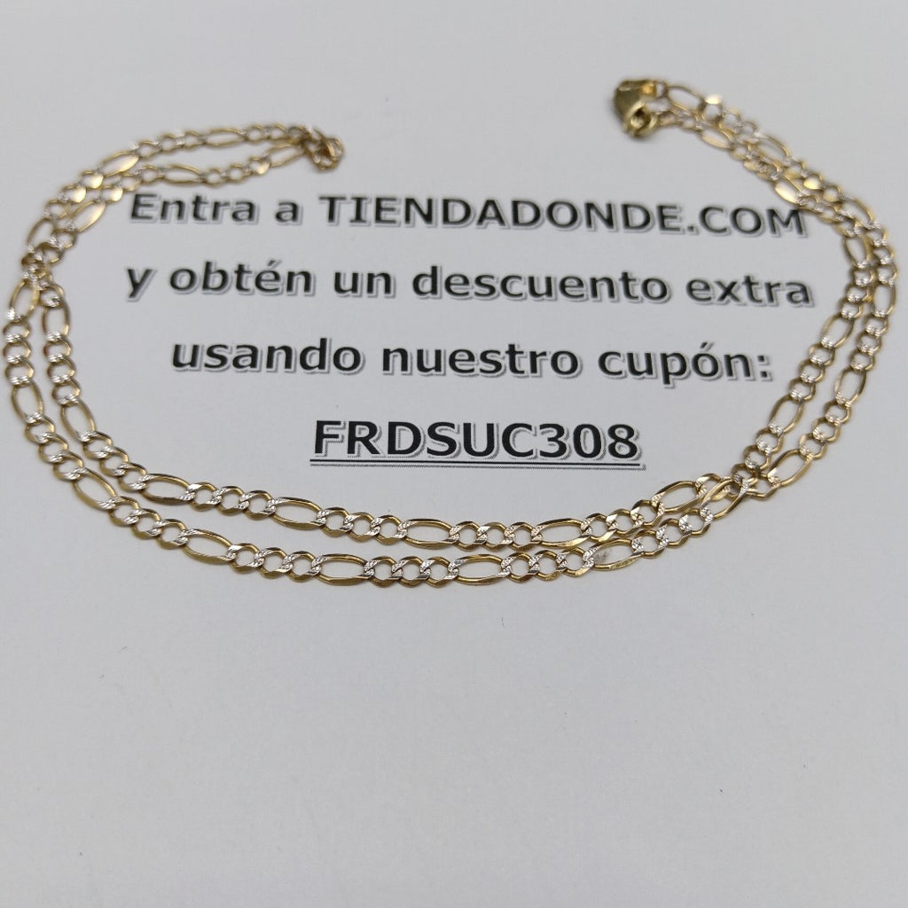 CADENA ORO,RODIADO 14 K 7,70 GRMS (SEMINUEVO)