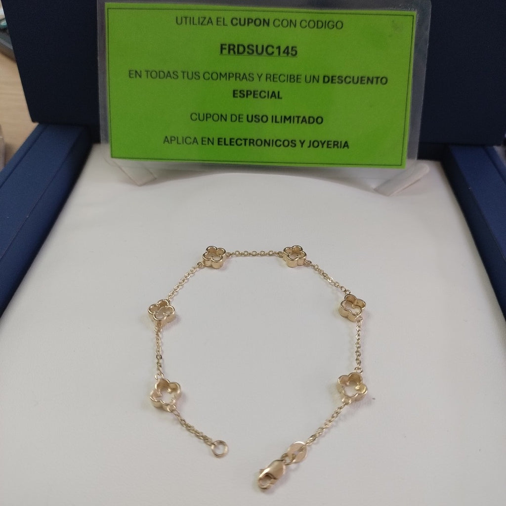 PULSERA ESPECIAL 14K 18 CM 4.3 GR (NUEVO)
