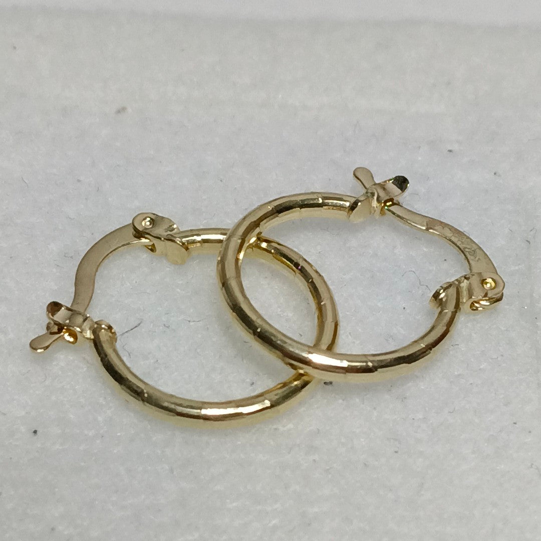 ARETES ARRACADAS ESTRIADAS 14K 1.4 GR (NUEVO)