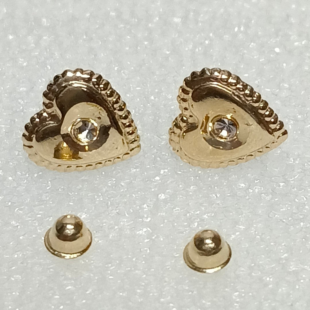 BROQUELES BROQUEL FIG CORAZON C CIRCONIA 14K 0.2614 GR (NUEVO)