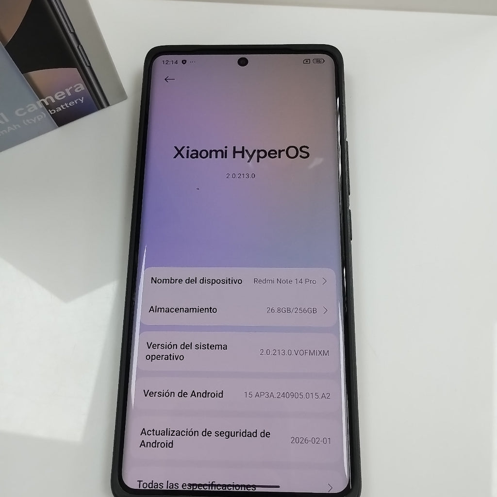 CELULAR XIAOMI REDMI NOTE 14 PRO 24116RACCG (2024) 256 GB 8 GB RAM (SEMINUEVO)