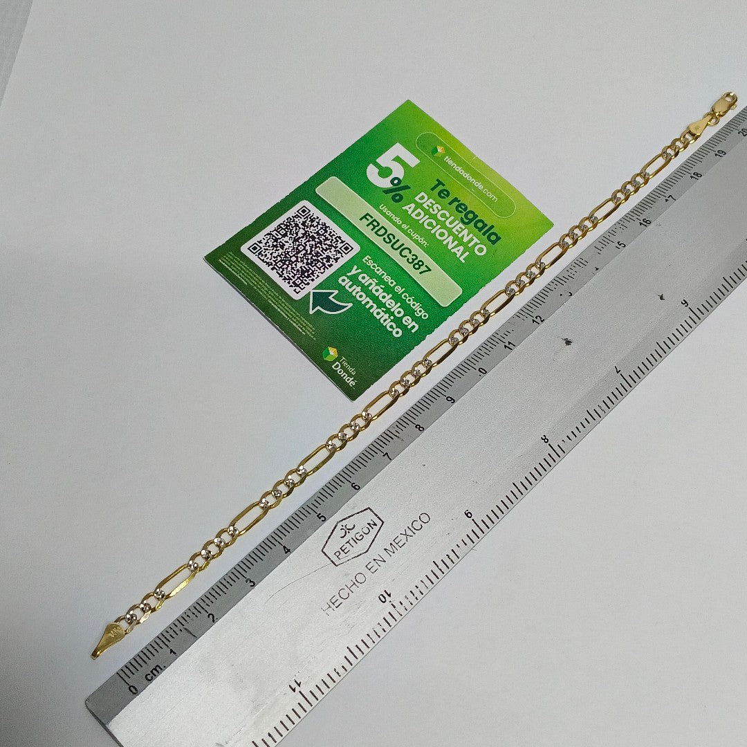 PULSERA 3X1 14K 21 CM 4.6 GR (NUEVO)