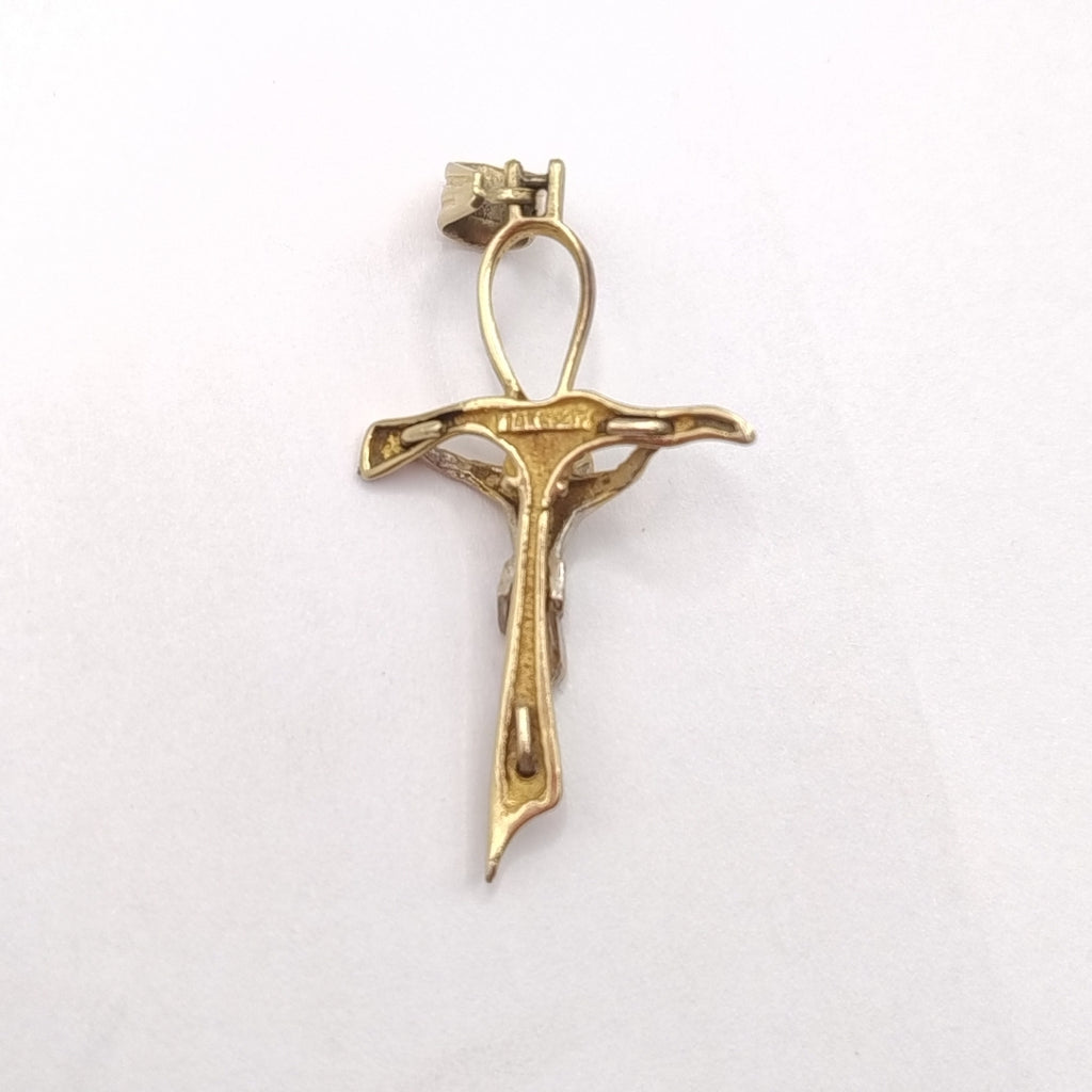 CRUCIFIJO ORO 14 K 2.6 GRMS (SEMINUEVO)