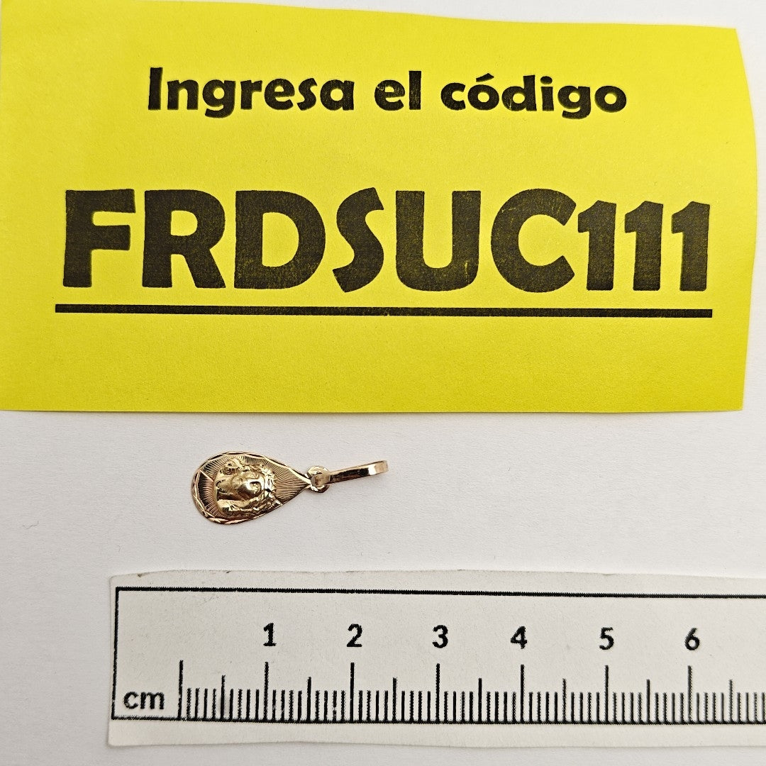 MEDALLA RELIGIOSA ORO COMBINADO 14 K 0,80 GRMS (SEMINUEVO)