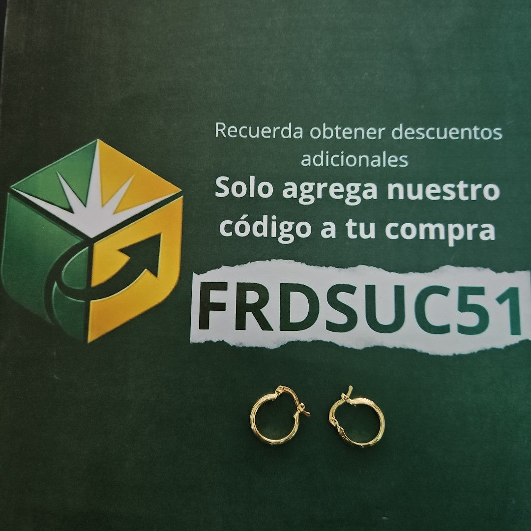 ARETES ARRACADA ASTRIADA 14K 1.7 GR (NUEVO)