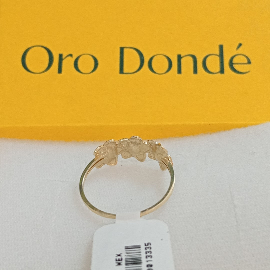 ANILLOS ANILLITO FIG FLORES 10K TALLA 9 1.3 GR (NUEVO)