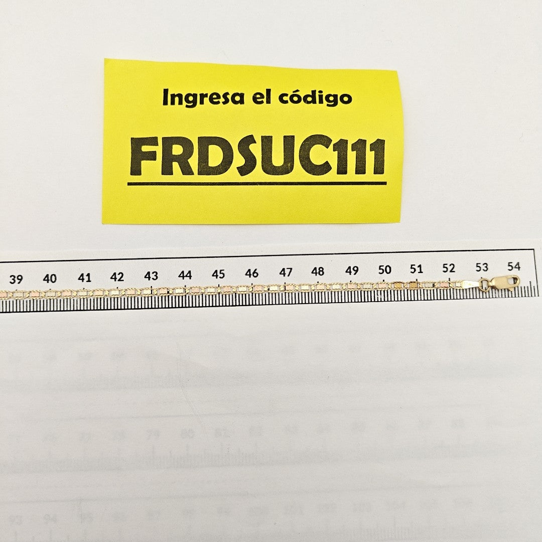 CADENA ORO COMBINADO 14 K 2,70 GRMS (SEMINUEVO)