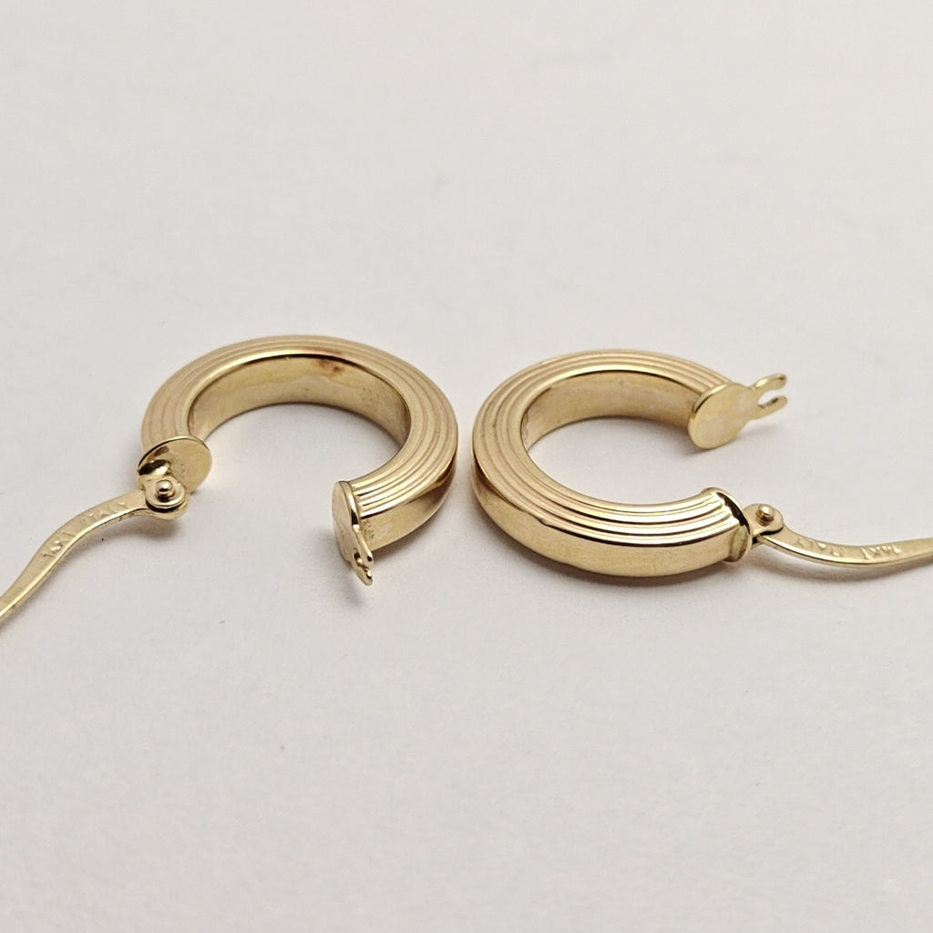 ARRACADAS PAR ORO 14 K 1,30 GRMS (SEMINUEVO)