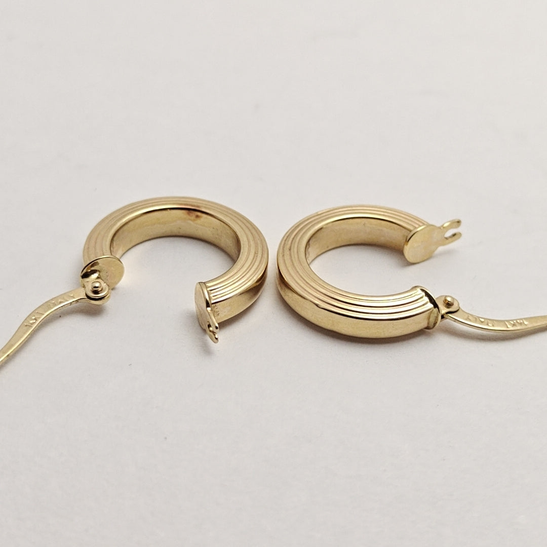 ARRACADAS PAR ORO 14 K 1,30 GRMS (SEMINUEVO)
