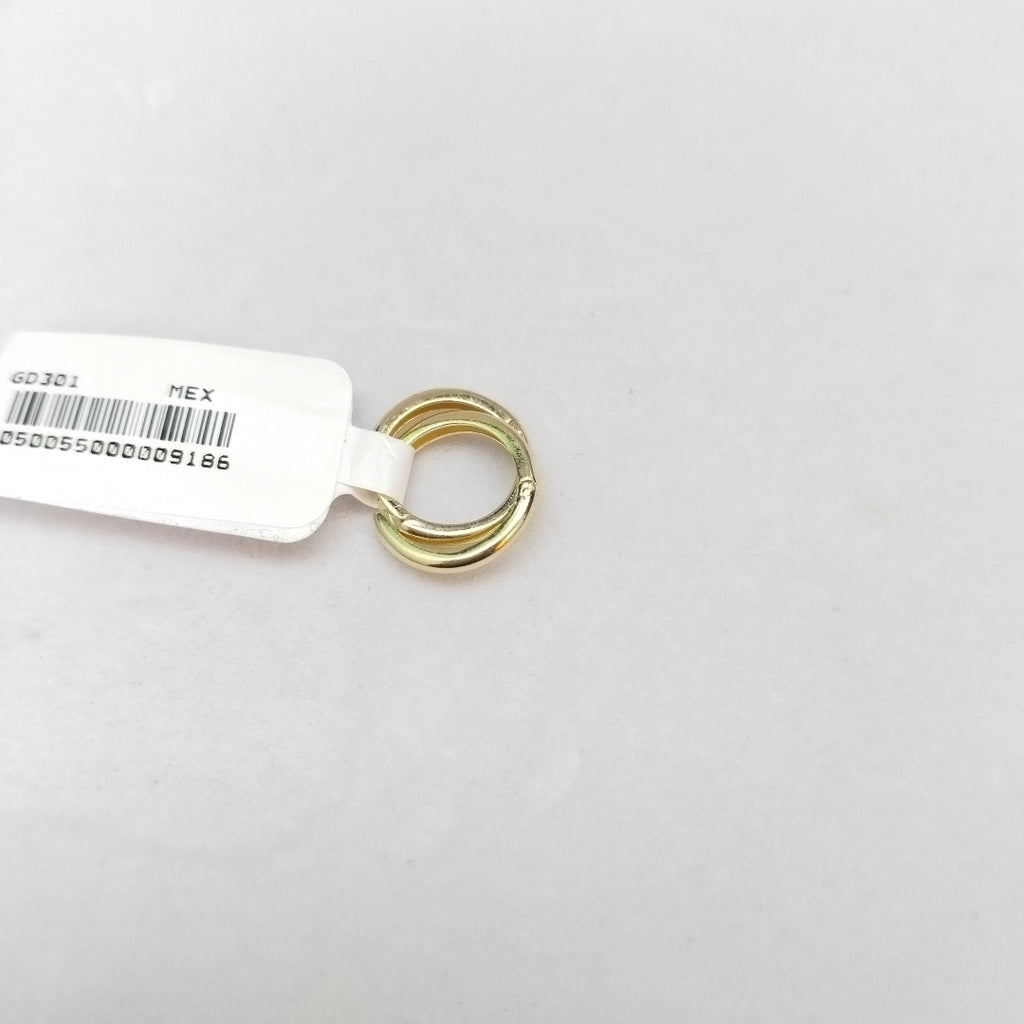 ARETES HUGGIES LISAS 14K 1.6 GR (NUEVO)