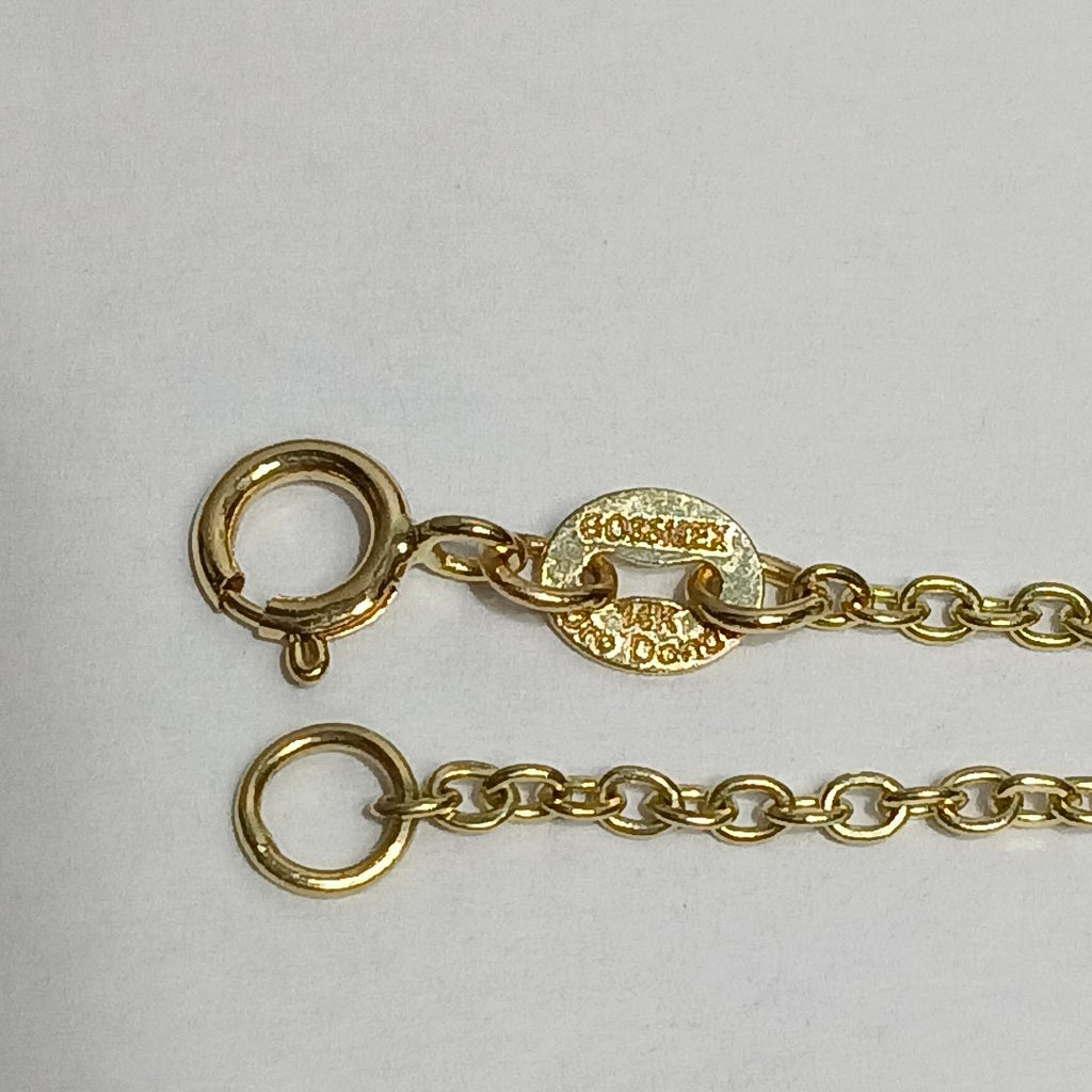 PULSERA ESPECIAL CON TREBOL 14K 18 CM 1.8 GR (NUEVO)