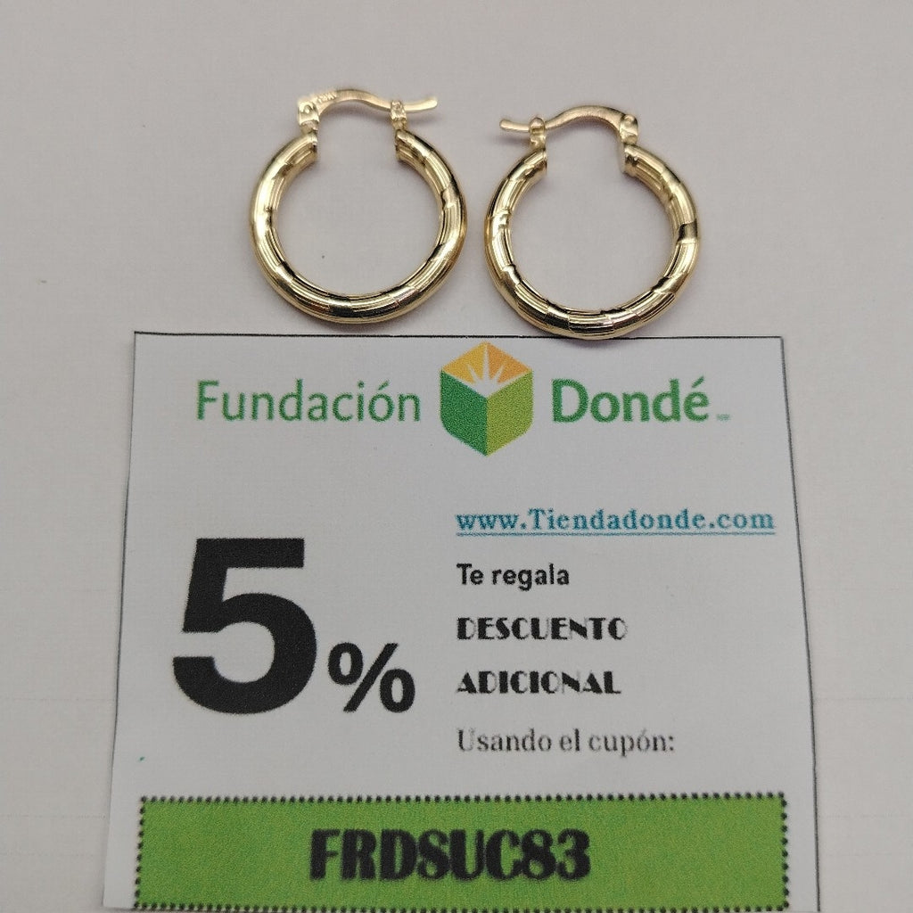 ARETES ARRACADAS 14K 2.7 GR (NUEVO)