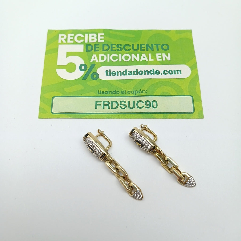 ARETES PAR ORO 10 K 5.2 GRMS (SEMINUEVO)