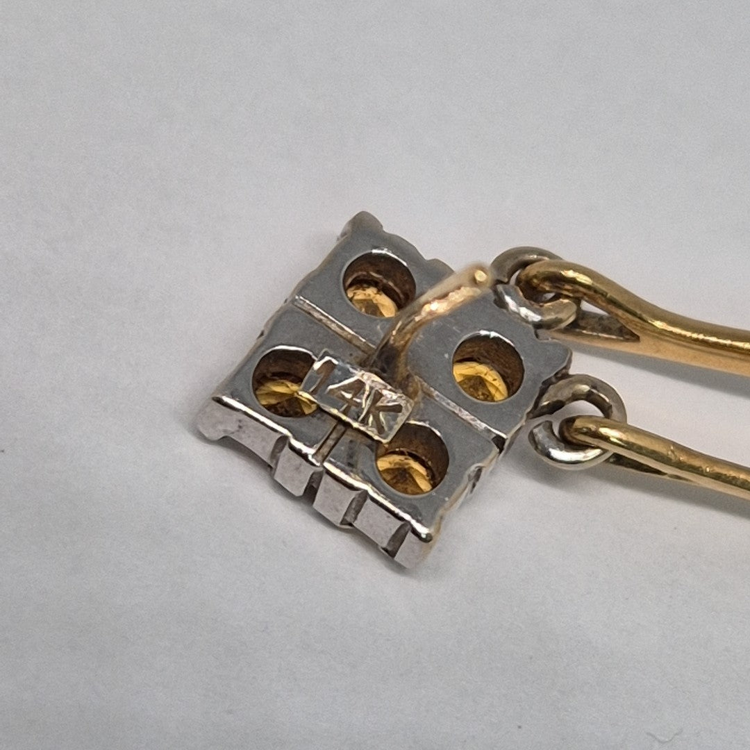 BROQUELES PAR ORO 14 K 7.3 GRMS (SEMINUEVO)